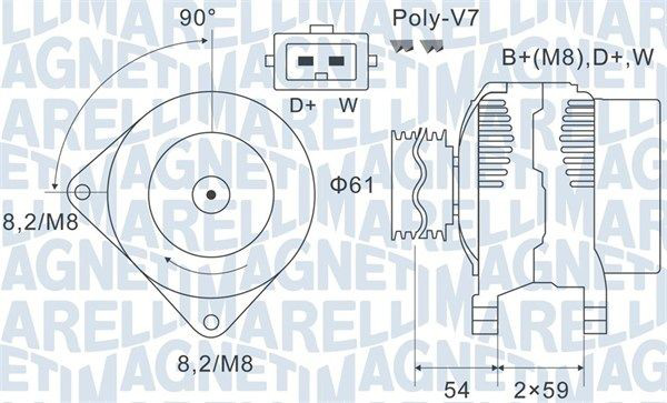 063731143010 Magneti Marelli Авто генератор